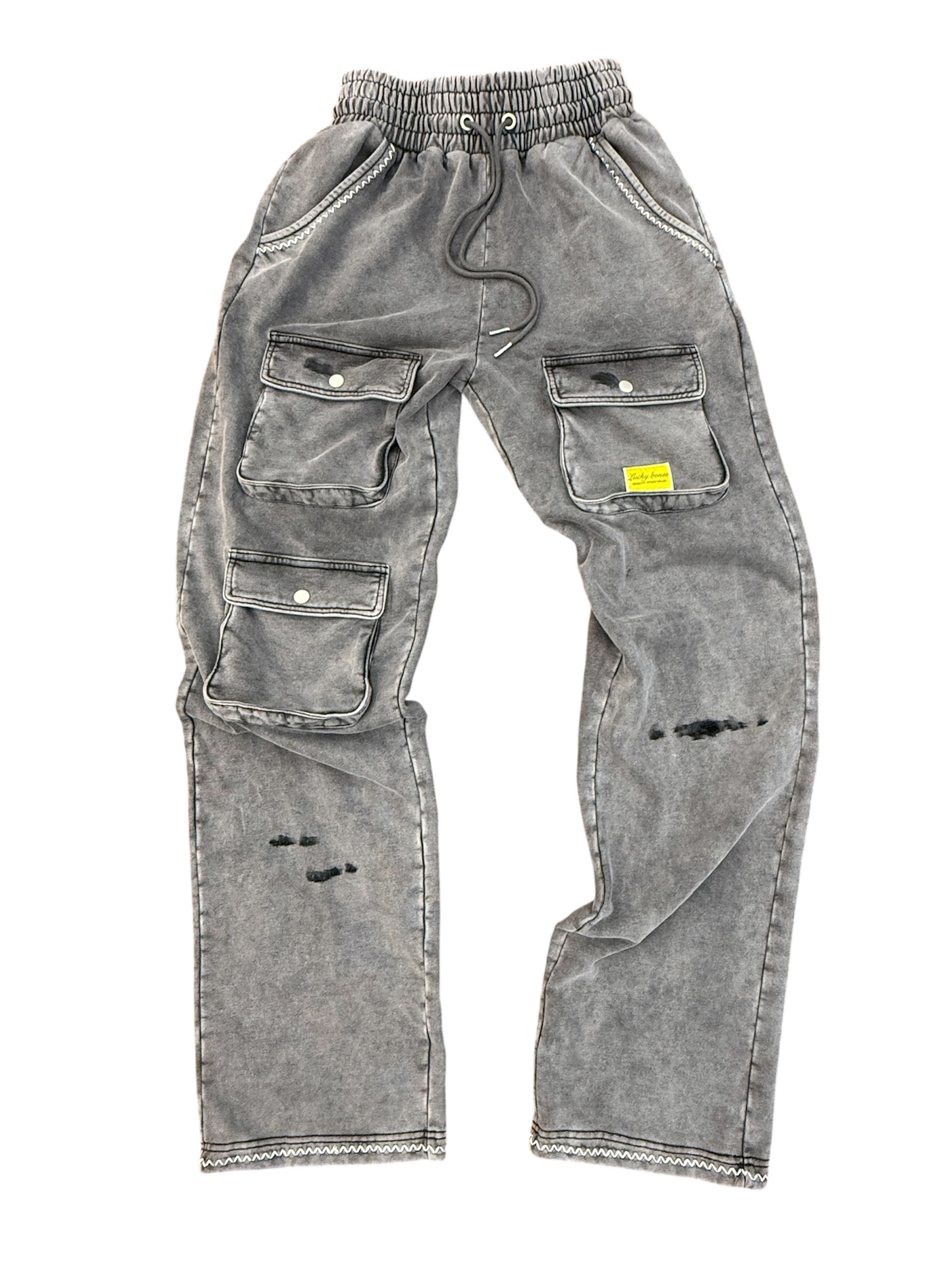 “Ash gray” utility Sweats