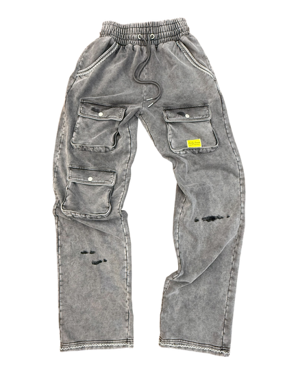 “Ash gray” utility Sweats