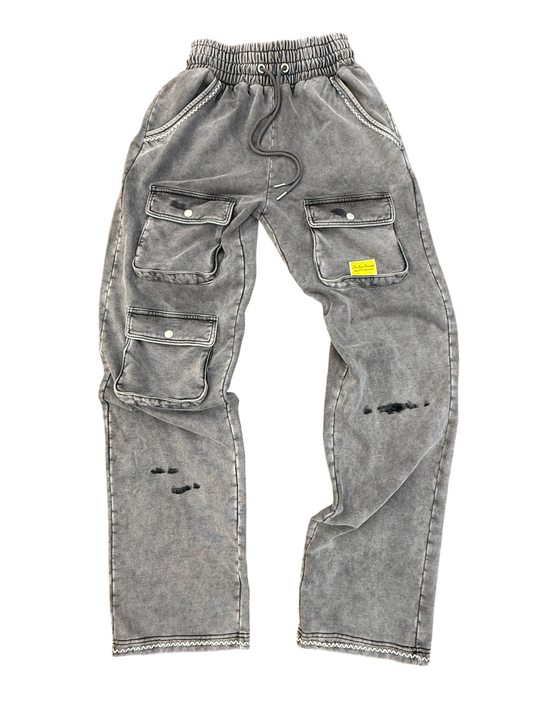 “Ash gray” utility Sweats